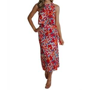 NEW LAROQUE ireland sleeveless blouse in caribbean bloom